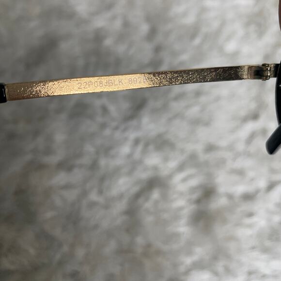 Fashion Round Black Gold Sunglasses OSFM - Picture 5 of 6